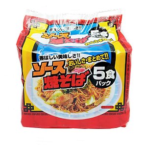 Kit Lamen Japonês Sunaoshi Yakisoba Noodles-5 pacotes