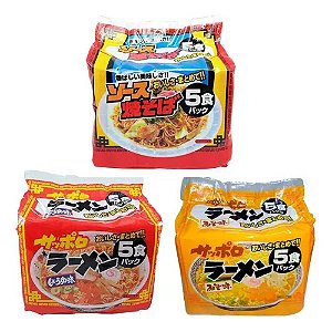Kit 3 Lamens Sunaoshi – Yakisoba, Shoyu e Misso