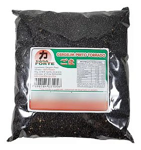 Gergelim Preto Torrado 100g- Casa Forte