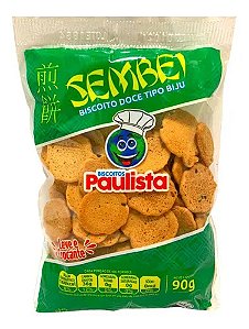 Biscoito Mini Sembei Gergelim Paulista 90g