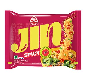 Jin Ramen Spicy- Macarrão Instantâneo Coreano Picante Ottogi – 120g