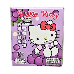 Bala de Goma Sabor Uva e Mel Hello Kitty Sanrio – 55g