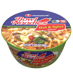 Lamen Nongshim Hot And Spicy Bowl Noodles 86g