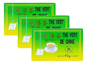 Kit 3 Chá Verde Fujian - 20 Sachês (40gramas)