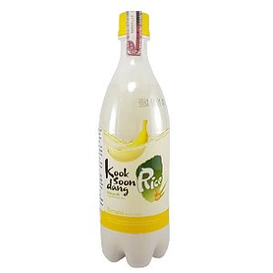 Bebida Alcoólica de Arroz Coreana Makgeolli – Sabor Banana – 750 mL