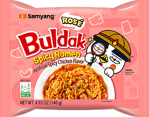Lámen Coreano Buldak Hot Chicken Rose– Samyang 140g