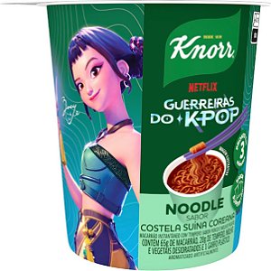 Noodles Knorr Guerreiras do K-Pop – Sabor Costela Suína Coreana 85g