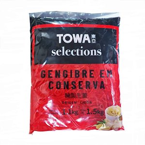 Gengibre Palito Sushi Ginger Em Conserva 1kg - TOWA