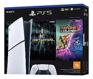 PLAYSTATION 5 SLIM BUNDLE NOVO LACRADO MIDIA DIGITAL