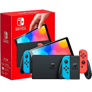 NINTENDO SWITCH OLED PRETO NOVO LACRADO
