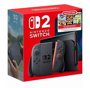 NINTENDO SWITCH 2 NOVO LACRADO COM 01 JOGO A SUA ESCOLHA