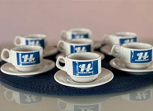 Xícara de café com pires personalizada 65 ml