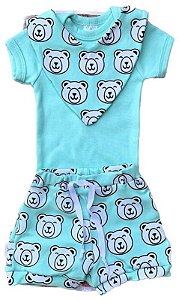 Conjunto Infantil Estampado Verde