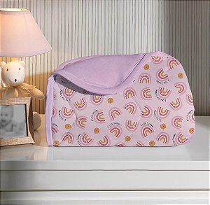 Edredom Berço Malha 100% Algodão Dupla Face- Sunshine