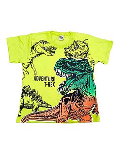 Camiseta Infantil Dinossauro - Verde