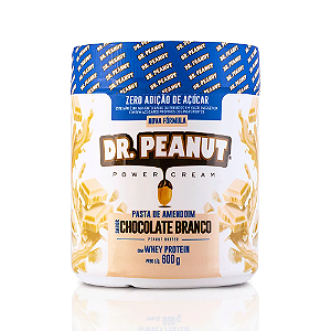 Pasta de Amendoim Dr. Peanut 600g - Sabor Chocolate Branco