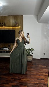 Vestido Mille (verde militar)