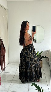 Vestido pipa (dourado )