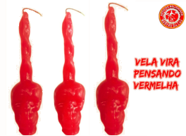 Vela De Magia Vira Pensamento KIT 3 Unidades