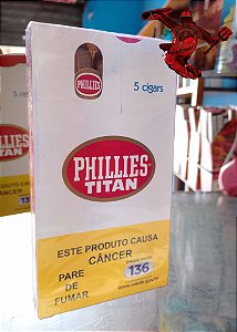 Charuto - Phillies Titan Tradicional 5 Unidades