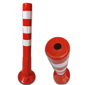Poste Balizador Flexível 75 Cm - Reflexo Sinalização