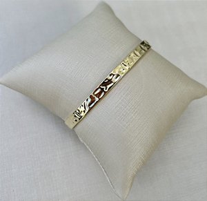 Bracelete robusto em banho de ouro 18k