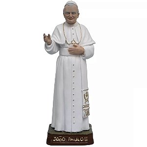 Imagem Santo Papa João Paulo II de 20cm