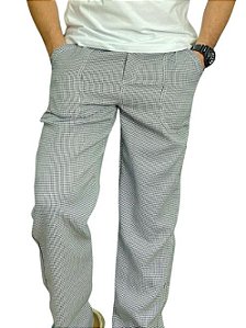 CALÇA XADREZ COZINHEIRO - MASCULINA