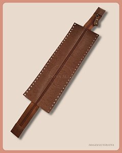 Zíper para Bolsa de Crochê Caramelo - G