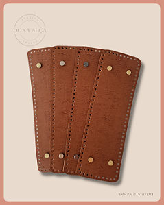 Fundo para Bolsa Retangular G com Bailarina - Caramelo (10x30) Furos 3mm