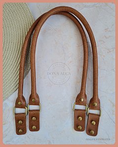 Alça Clássica com Porta Alças para Bolsa M - Caramelo