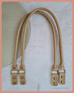 Alça Clássica com Porta Alças para Bolsa G - Bege