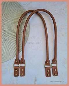 Alça Clássica com Porta Alças para Bolsa G - Caramelo