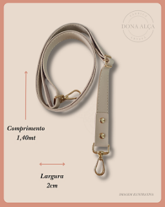 Alça Tiracolo com Regulador 2cm - Linha Básica