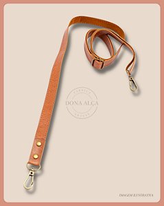 Alça Tiracolo com Regulador para Bolsa - Caramelo (2cm)