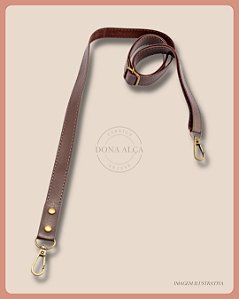 Alça Tiracolo com Regulador para Bolsa - Café (2cm)