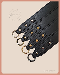 Alça Elegance com Argola Articulada - Preta