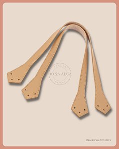 Alça Japonesa para Bolsa de Crochê - Bege