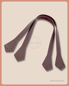 Alça Japonesa para Bolsa de Crochê - Café