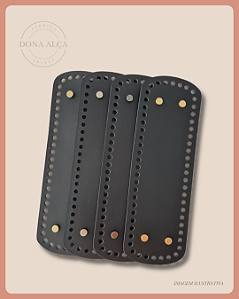 Fundo para Bolsa Retangular com Bailarina - Preto (10x30)