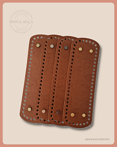 Fundo para Bolsa Retangular com Bailarina - Caramelo (10x30)
