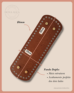 Fundo Retangular com Bailarina (10x30) Furos 6mm