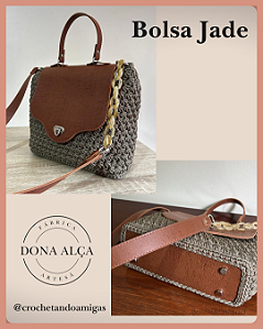 Kit Bolsa Jade @crochetandoamigas