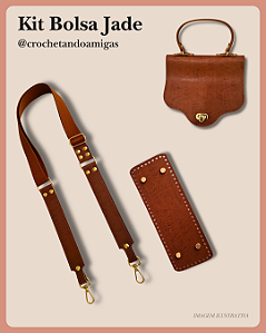 Kit Bolsa Jade @crochetandoamigas