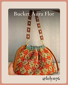 Kit Bucket - Bolsa Aura Flor @lelyn76
