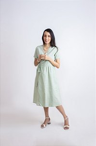 Vestido Tulipa Verde Menta