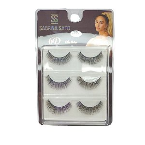 Sabrina Sato Kit Com 3 Pares De Cílios Postiços 6D