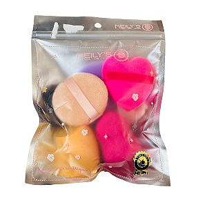 kit esponja para maquiagem Meily´s