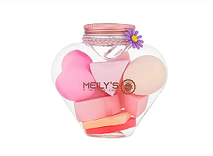 Pote de Esponjas Para Maquiagem C/9 Unid - Meilys