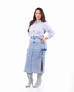 260103 SAIA JEANS CARGO SKY 80CM